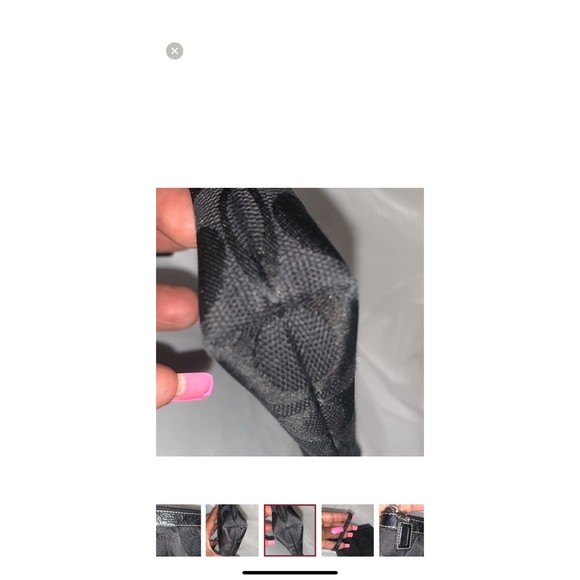 COACH 💥VINTAGE💥Signature Black Canvas Wristlet - Picture 8 of 9